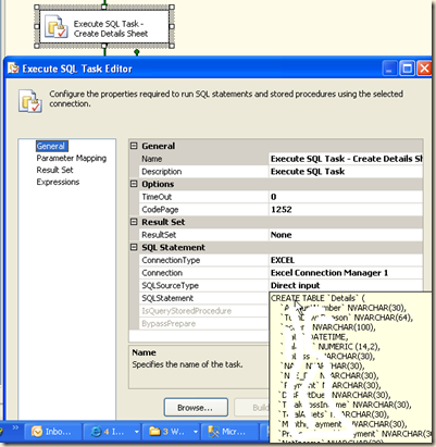 SSIS – Create Excel Data File (2) | Sherry's BI Corner